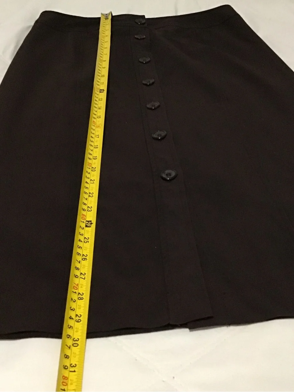 Kim Rogers Brown Button-Front Pencil Skirt 12P